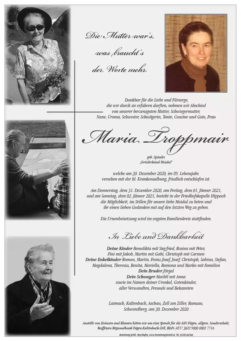 Parte von Maria Troppmair